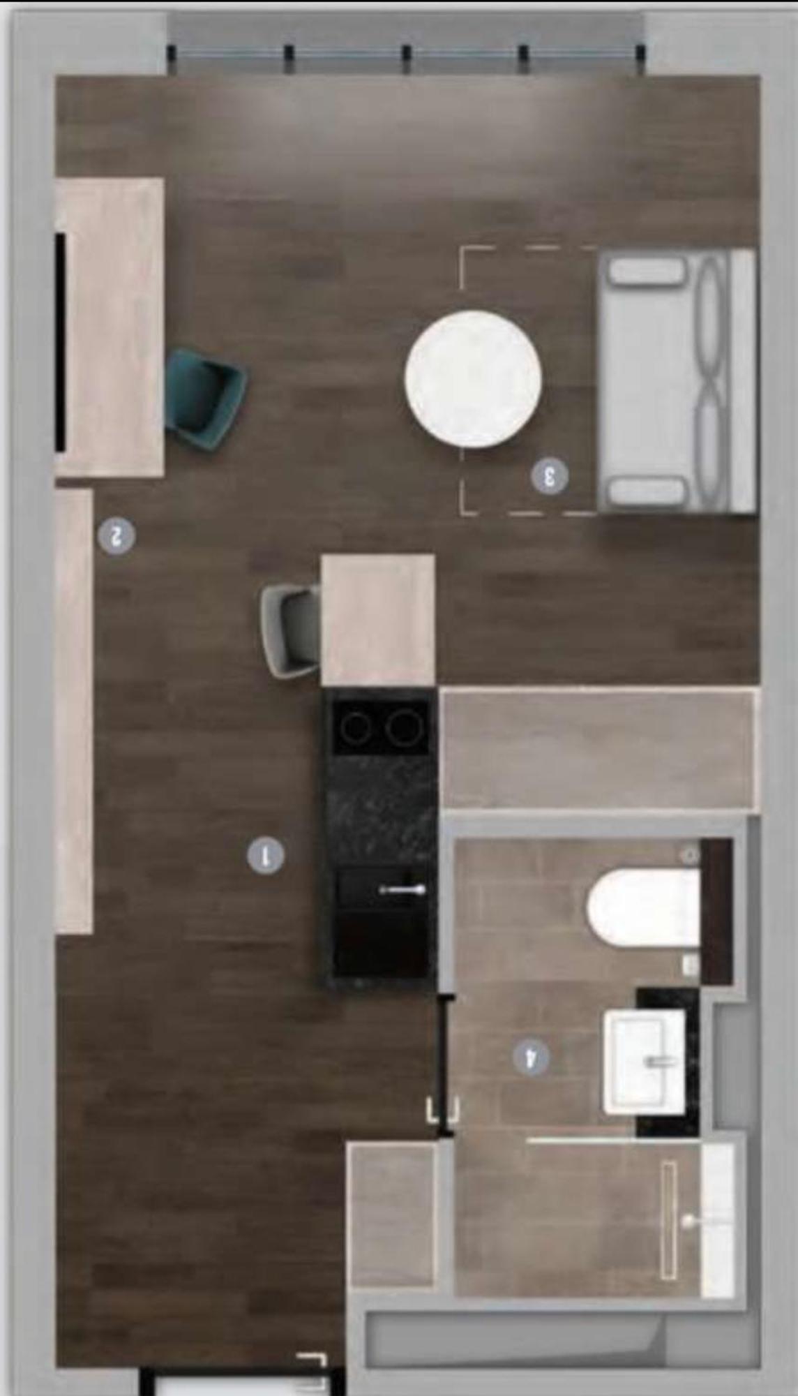 Studio Apartment Uber Den Wolken Berlin Exteriör bild